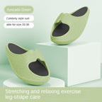 Women's EVA Rocker Bottom Slippers Fitness Slides for Leg Toning and Pain Relief