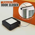 Automatic Door Closer Soft Close Device for Sliding Glass Doors, Punch-Free, 500g-1000g Tension