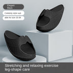 Women's EVA Rocker Bottom Slippers Fitness Slides for Leg Toning and Pain Relief