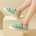 Christmas Elk Plush Indoor Slippers Warm Anti-Slip House Shoes for Men and Women