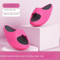 Women's EVA Rocker Bottom Slippers Fitness Slides for Leg Toning and Pain Relief